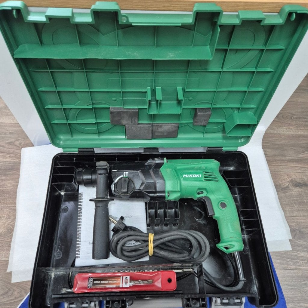 Hikoki DH24PG2 730 watt SDS+ boor- en beitelhamer Nieuwstaat, Hitachi, Gebruikt, Support@hitachi.com, Hitachi, Ltd.
6-6, Marunouchi 1-chome, Chiyoda-ku
Tokyo 100-8280
Japan