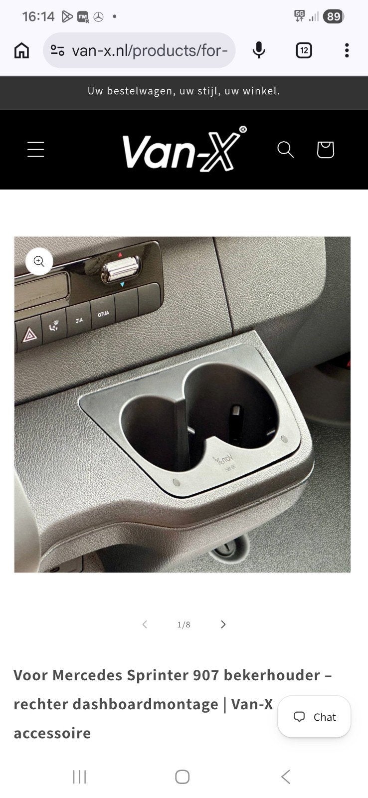 Bekerhouder Mercedes Sprinter 907 - Rechts dashboard, Ophalen of Verzenden, Nieuw, Mercedes-Benz