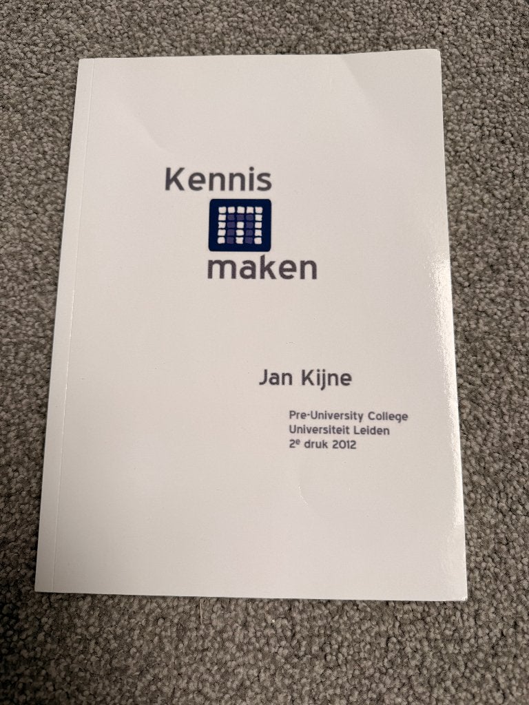Kennis maken - Jan Kijne (Universiteit Leiden), Boeken, Nieuw, Ophalen of Verzenden, WO, Jan Kijne