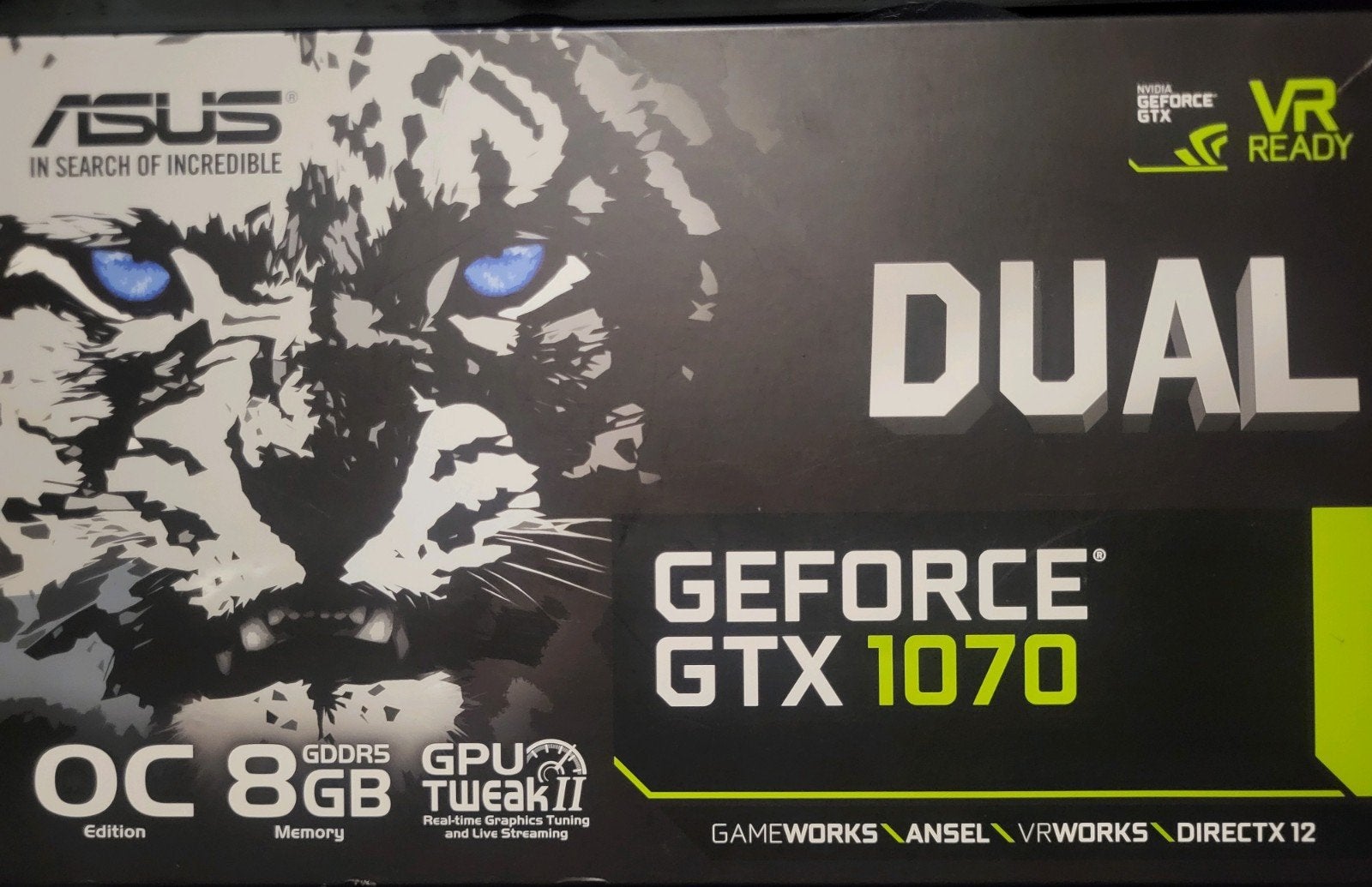 ASUS DUAL-GTX1070-O8G, Computers en Software, Videokaarten, PCI-Express 3, Ophalen of Verzenden, GDDR5, Nvidia