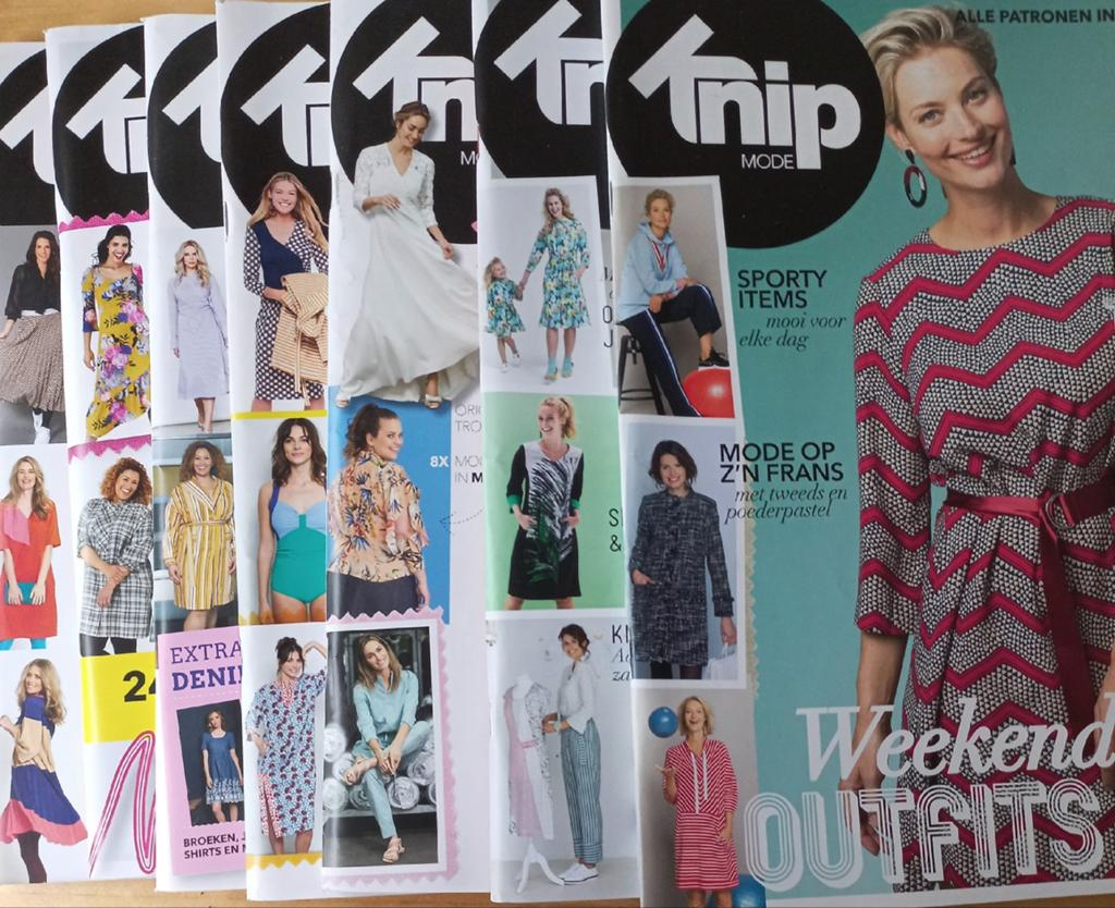 7 knip mode bladen jaar 2019, Ophalen of Verzenden, Vrouw, Knipmode