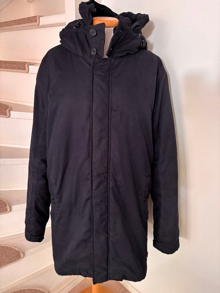 Only & Sons donkerblauw parka jas mt.M, Ophalen of Verzenden, Zo goed als nieuw, Only & Sons, Maat 48/50 (M)