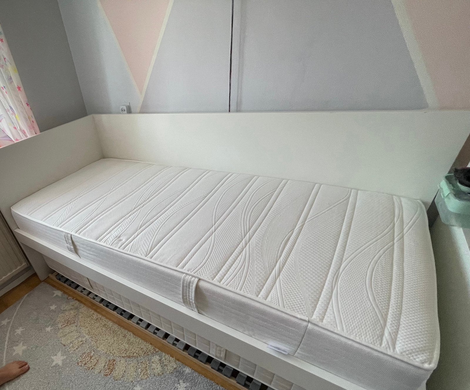 Matras 90x200 cm – Hn8, Ophalen, 90 cm, Eenpersoons, Wit