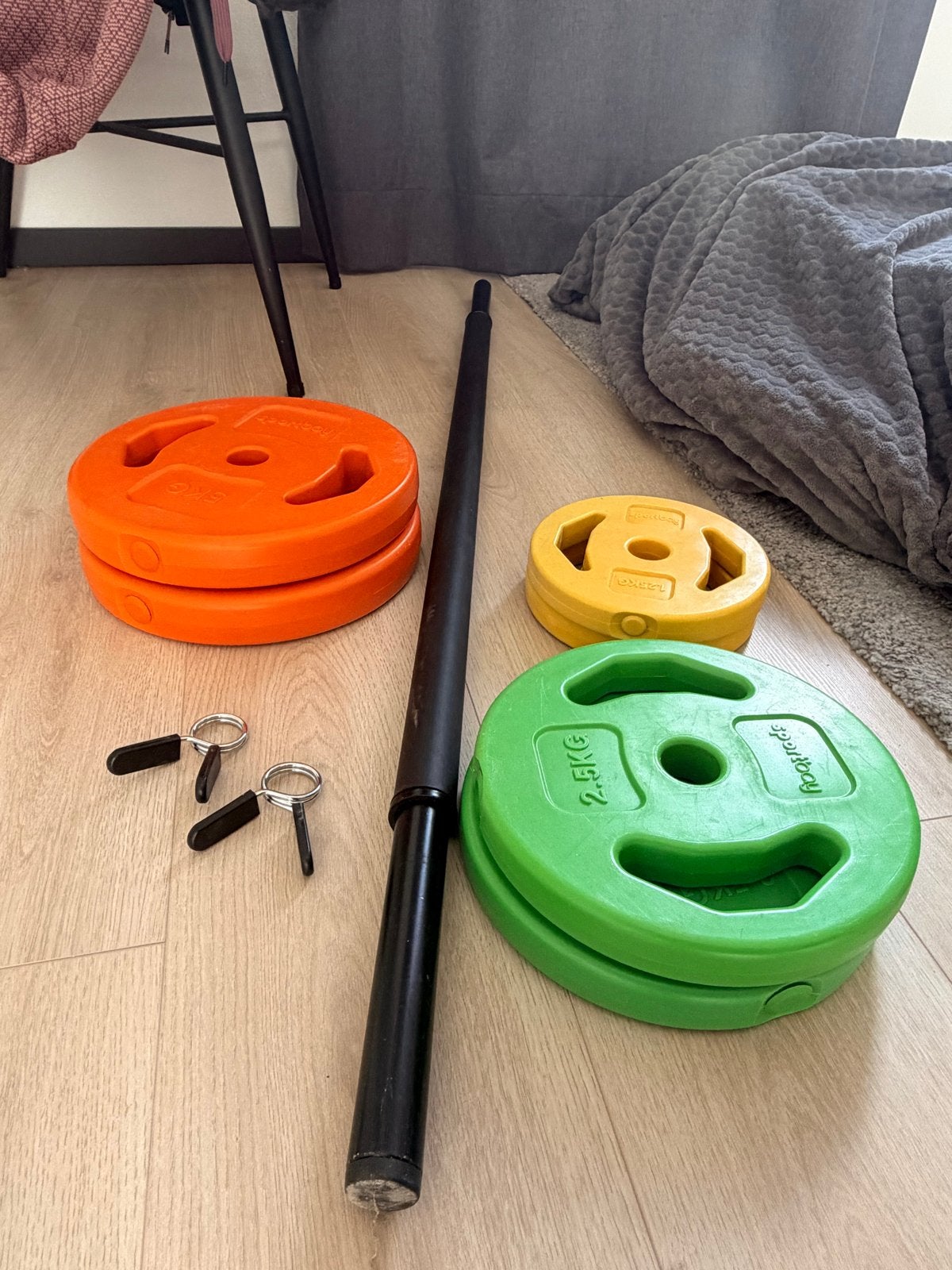 Bodypump set, Sport en Fitness, Ophalen, Gebruikt, Armen, Halterset