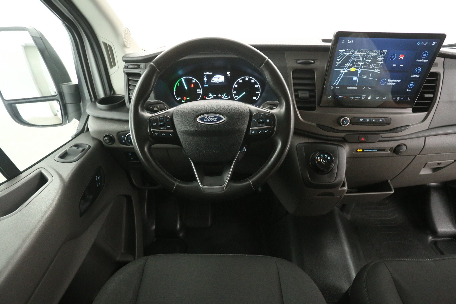 Ford E-Transit L3H2 68 kWh | Snelladen | SOH 95% | 360° | C, Auto's, Automaat, Stof, Gebruikt, Wit