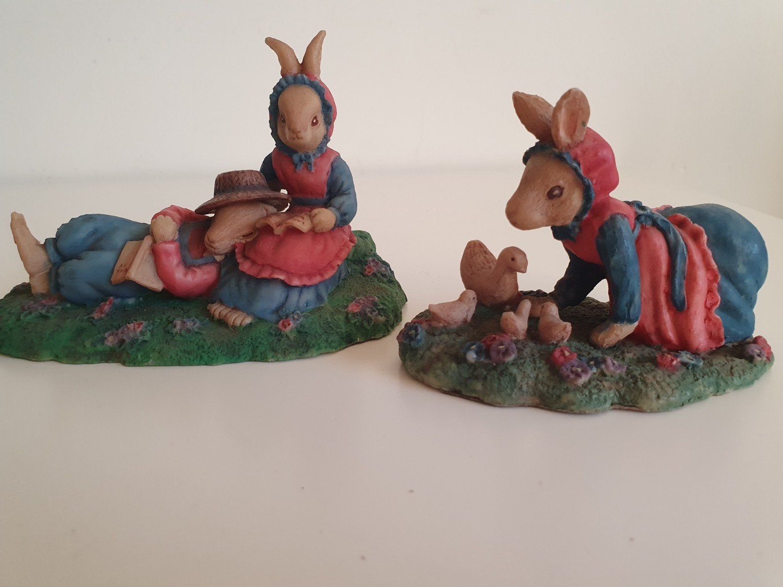 vintage beelden, jaren 50, handgeschilderd,  Beatrix Potter, Verzamelen, Ophalen of Verzenden