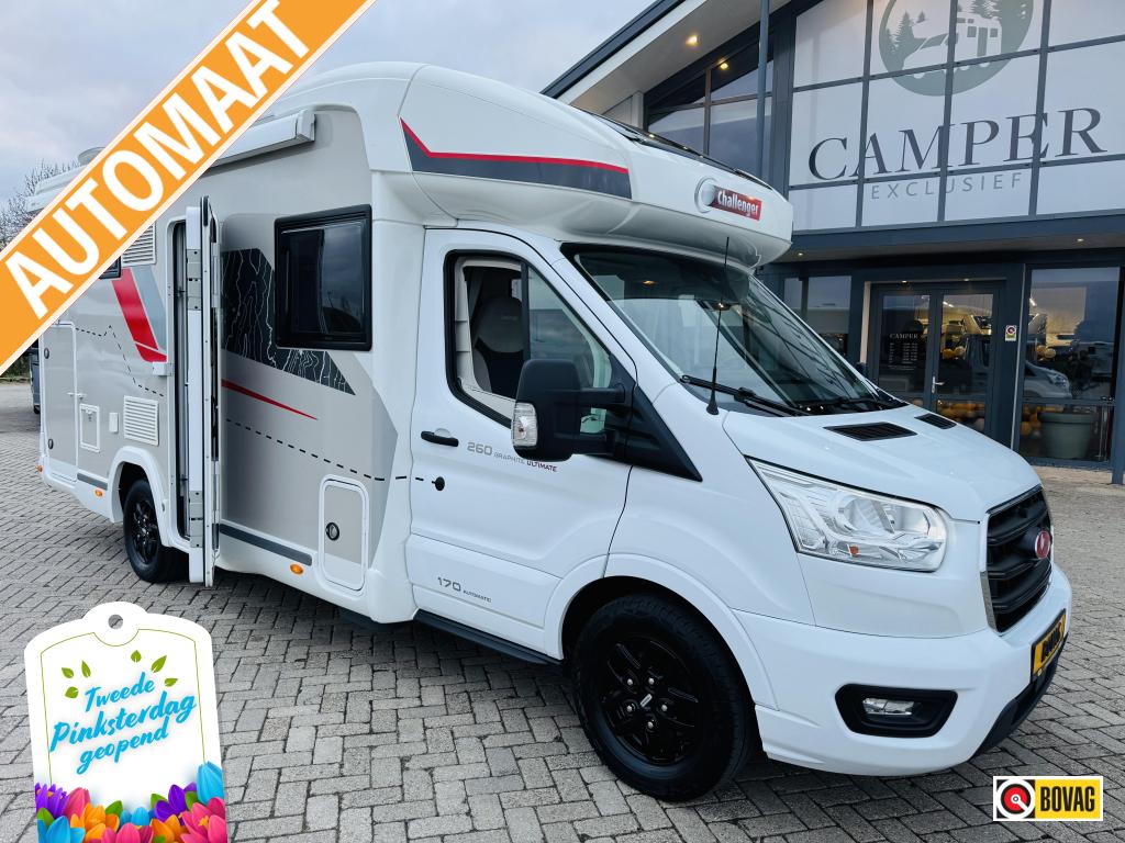 Challenger Graphite Ultimate 260 Automaat Ruimtewonder, Caravans en Kamperen, Campers, Automaat, Ringverwarming, Ford, Contact@challenger.tm.fr