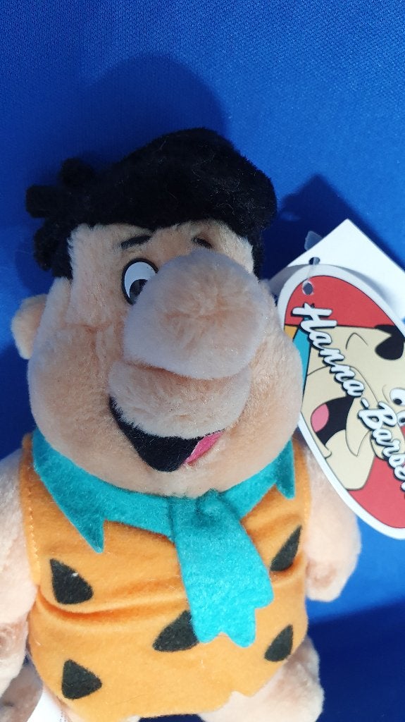 Fred Flintstone knuffeltje, Play by Play 1998, met label. T1, Tweedehands verkoop, Tweedehands verkoop, Gebruikt, Overige typen