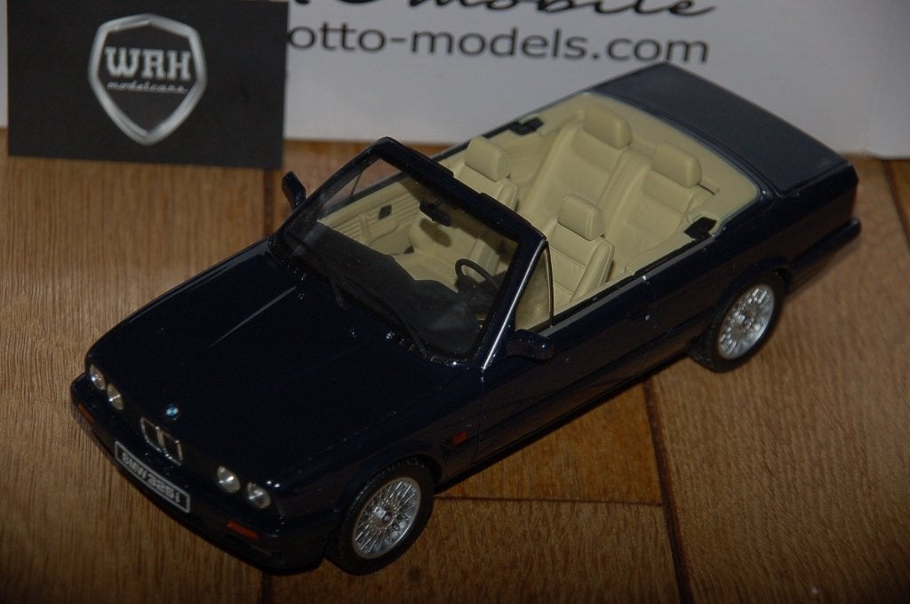 1:18 BMW 325 CABRIO E30 blue Otto mobile OT114 WRH, Verzenden, Zo goed als nieuw, Auto, OttOMobile
