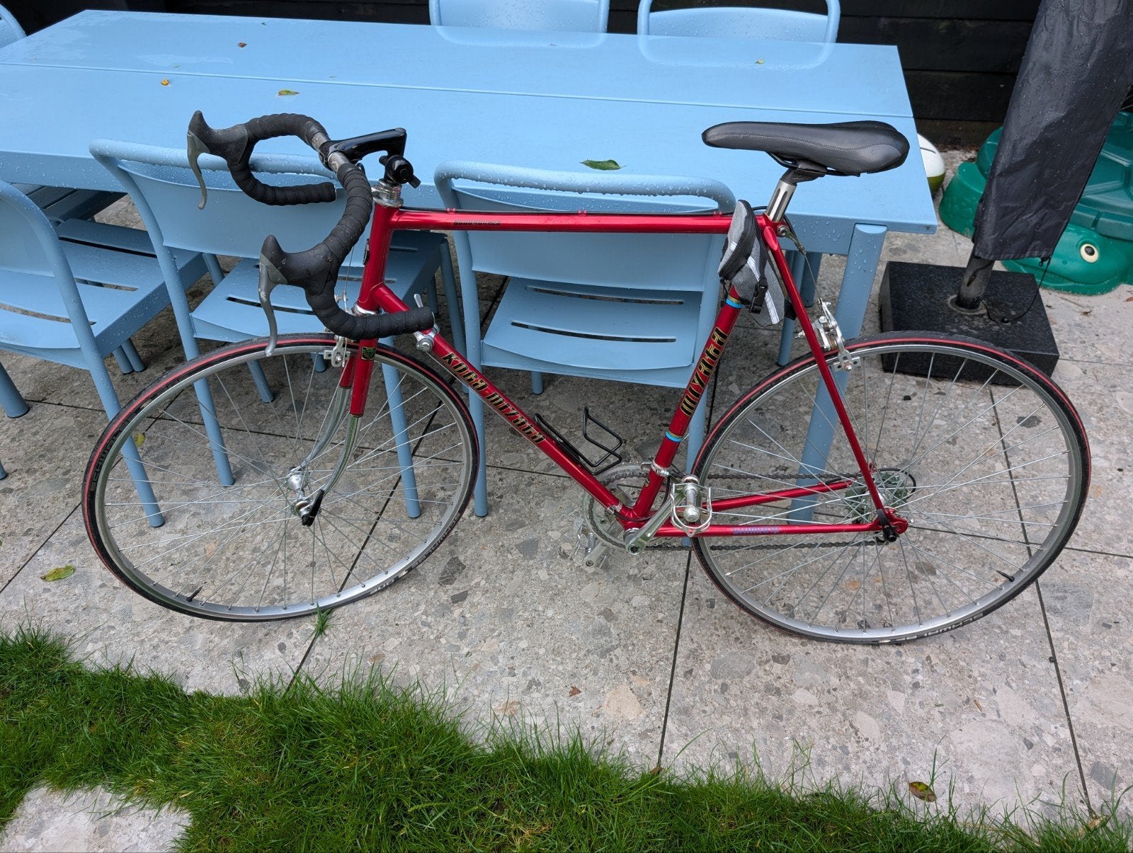 Koga Miyata racefiets, rood, Shimano onderdelen, Ophalen, Gebruikt, Staal, 57 tot 61 cm