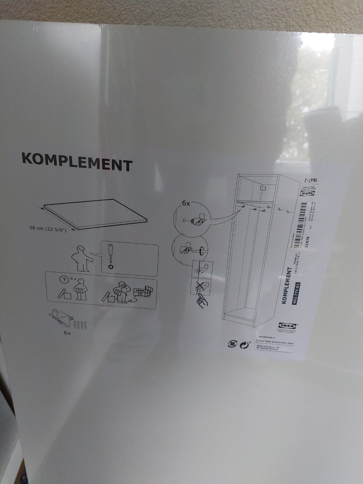 Ikea planken Nieuw 75x58  1plank Gratis, Huis en Inrichting, Ophalen, Nieuw, 50 tot 100 cm, Minder dan 100 cm