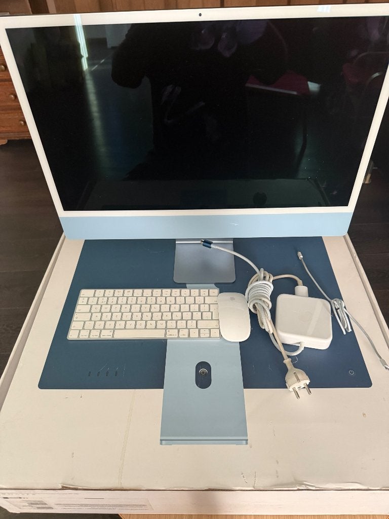 iMac 24” M1 – 256 GB, Computers en Software, Apple Desktops, Ophalen of Verzenden, Zo goed als nieuw, IMac, SSD