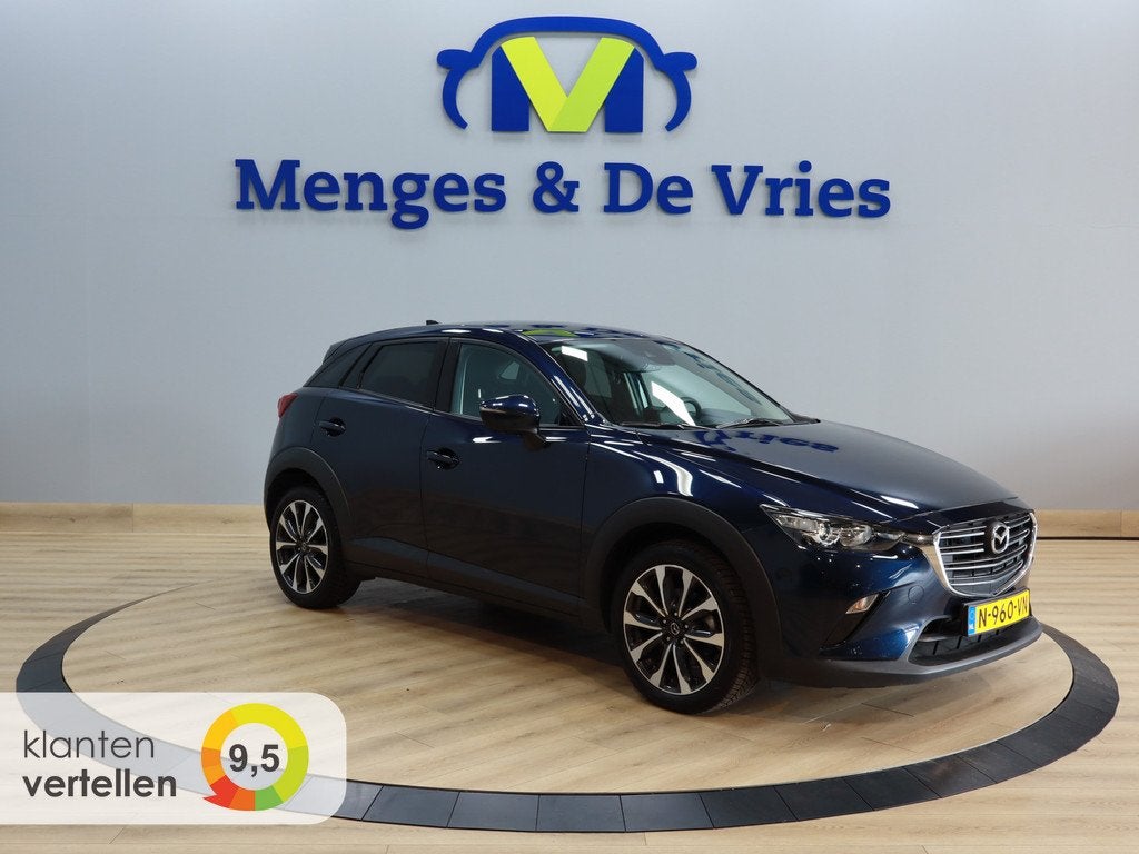 Mazda CX-3 2.0 SkyActiv-G 121 Sportive Airco ECC | NAP | Sto, Voorwielaandrijving, 4 cilinders, Blauw, 122 pk