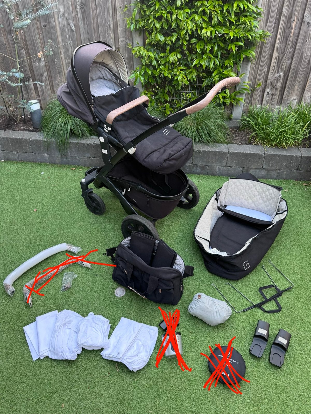 Joolz Geo 2 Tailor Zwart met lever details - uitgebreide set, Gebruikt, Combiwagen, Verstelbare duwstang, Ophalen