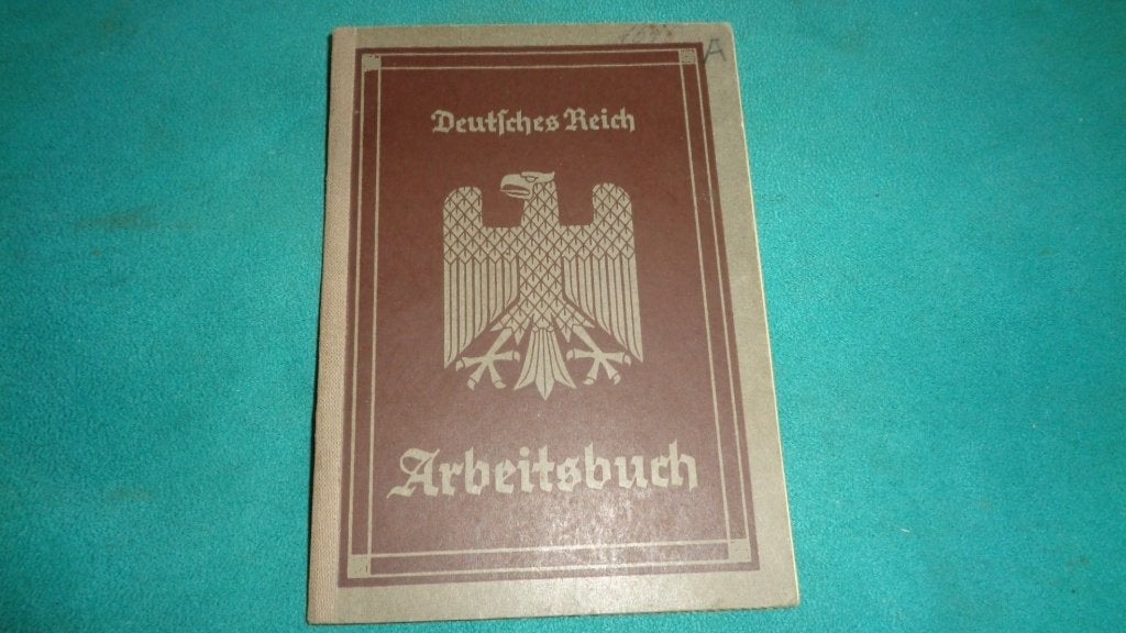 Wo2 oorlog Duits arbeitsbuch Atlas-werke Enigma ww2, Verzamelen, Verzenden, Overige soorten, Nederland, Overige typen