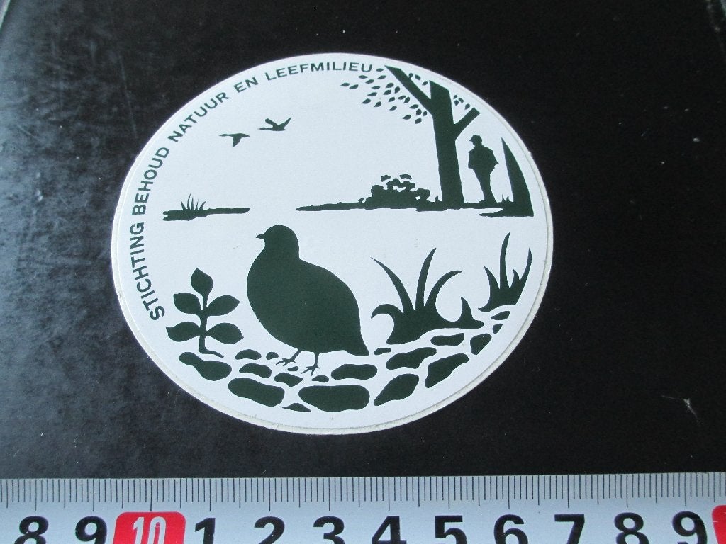 sticker Stichting behoud en natuur en leefmilieu  LD008, Ophalen, Zo goed als nieuw