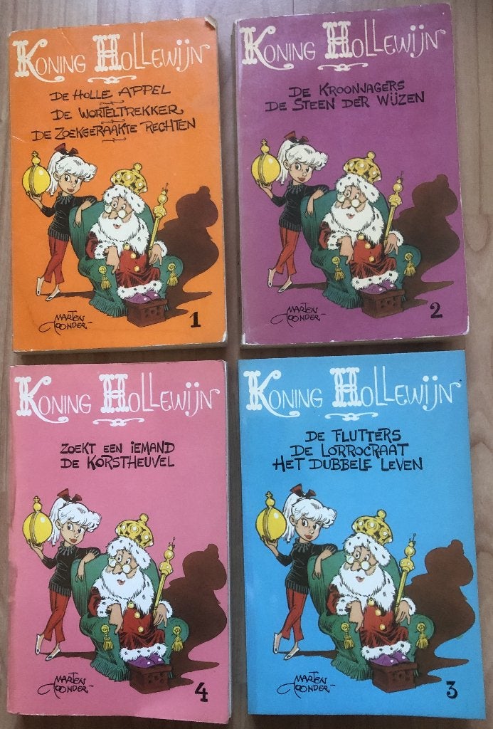 MARTEN TOONDER - KONING HOLLEWIJN - 4 BOEKEN, Meerdere stripboeken, Ophalen of Verzenden, Zo goed als nieuw, Marten Toonder