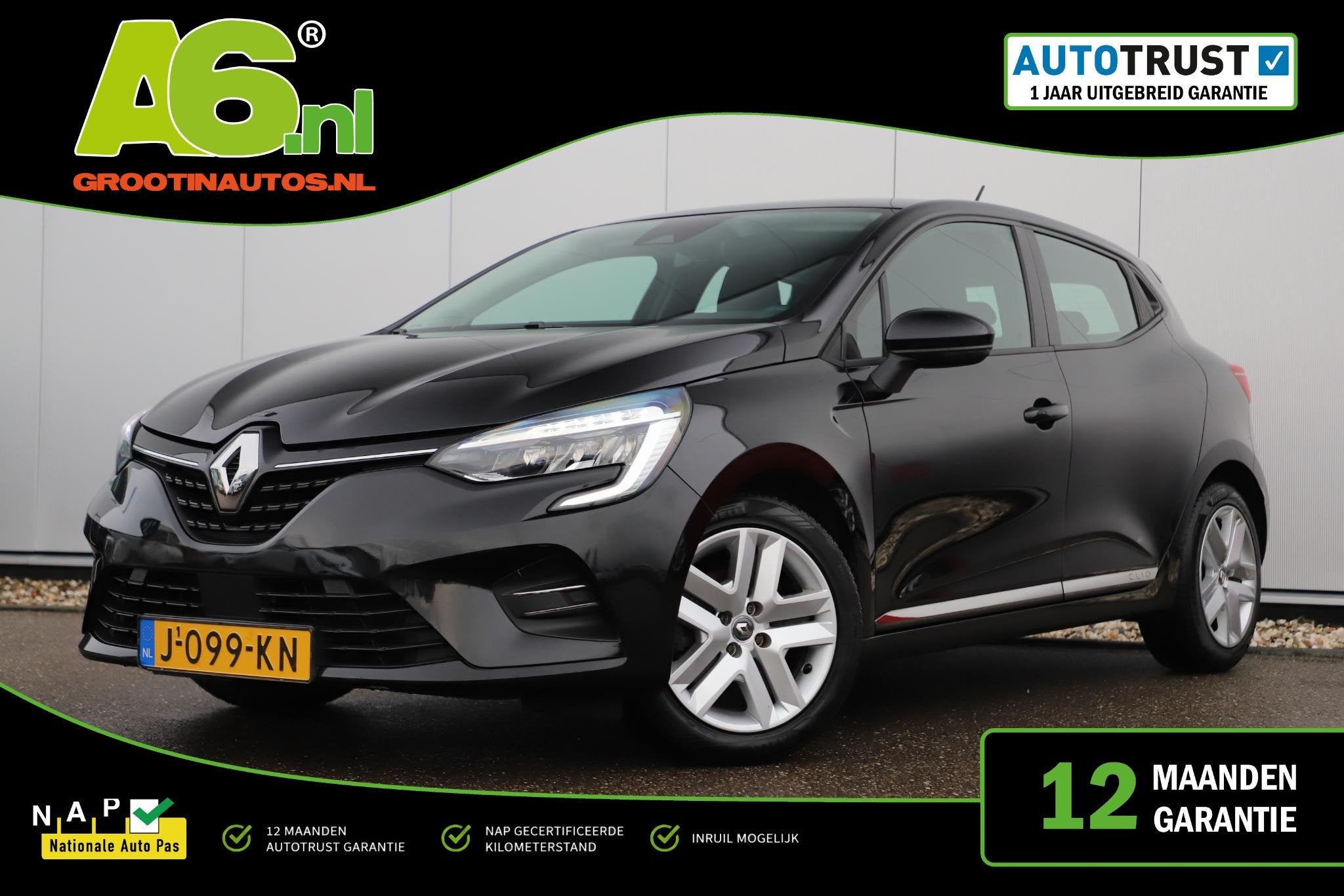 Renault Clio 1.0 TCe Zen 101PK Navigatie Carplay Android Air, Auto's, Voorwielaandrijving, Gebruikt, Euro 6, 580 kg