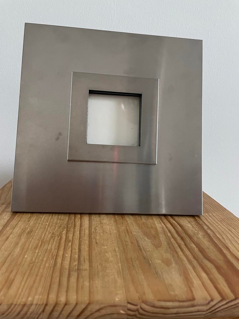 Set van 2 moderne metalen fotolijsten, Ophalen, Nieuw, Metaal of Aluminium, Minder dan 50 cm
