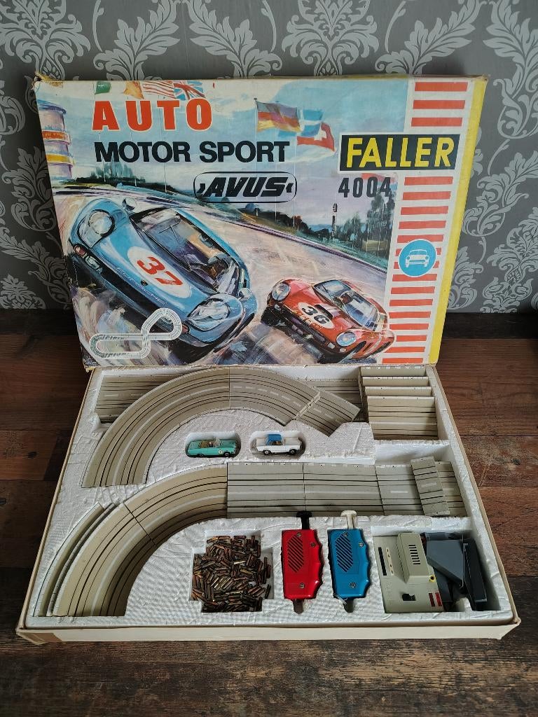 Racebaan 4004/ Mercedes 230SL/ Mercedes 220 / Faller AMS, Verzenden, Gebruikt, Elektrisch, Carrera