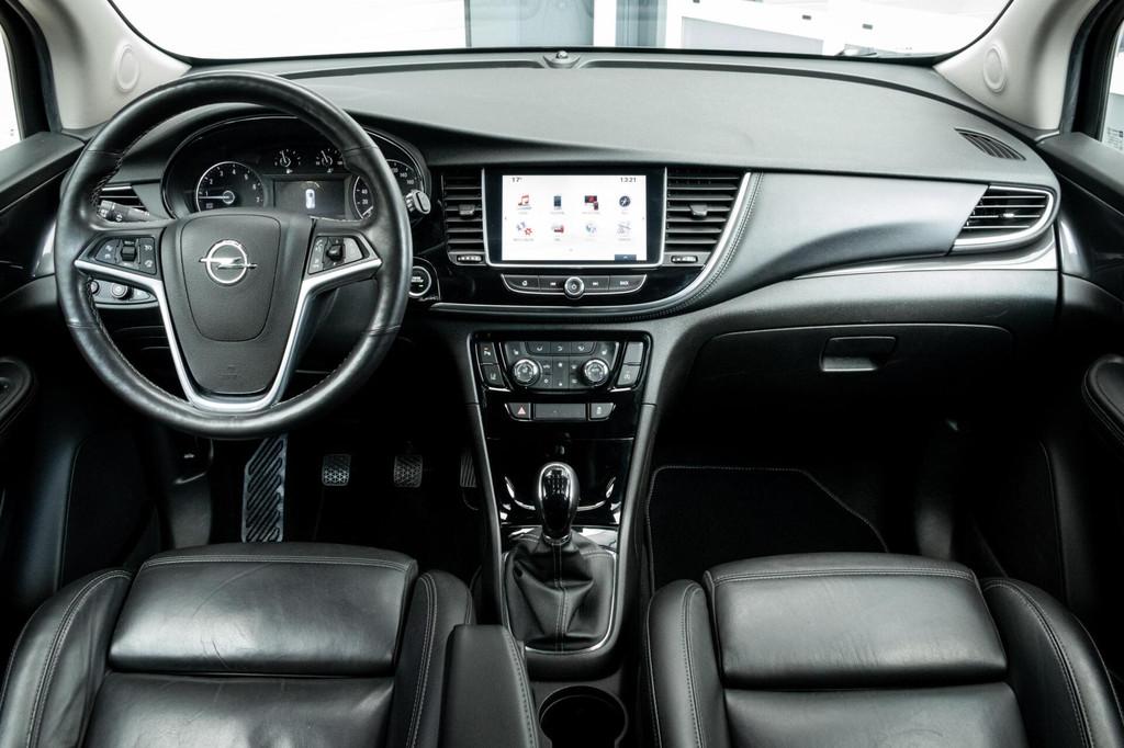 Opel Mokka X 1.4 Turbo Black Edition|1e EIGENAAR|STOEL-STUUR, Voorwielaandrijving, Euro 6, Zwart, Leder