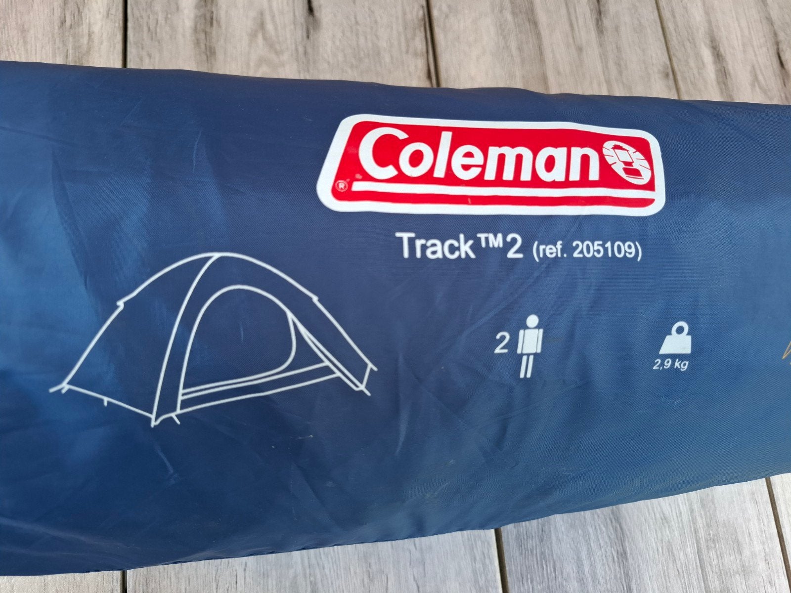Coleman Track TM2 Tent - 2 persoons - 2.9 kg, Ophalen of Verzenden, Zo goed als nieuw, Tot en met 2