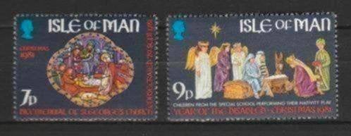 Isle of Man 200-201 postfris Kerstzegels 1981, Postzegels en Munten, Postzegels | Europa | UK, Verzenden, Postfris