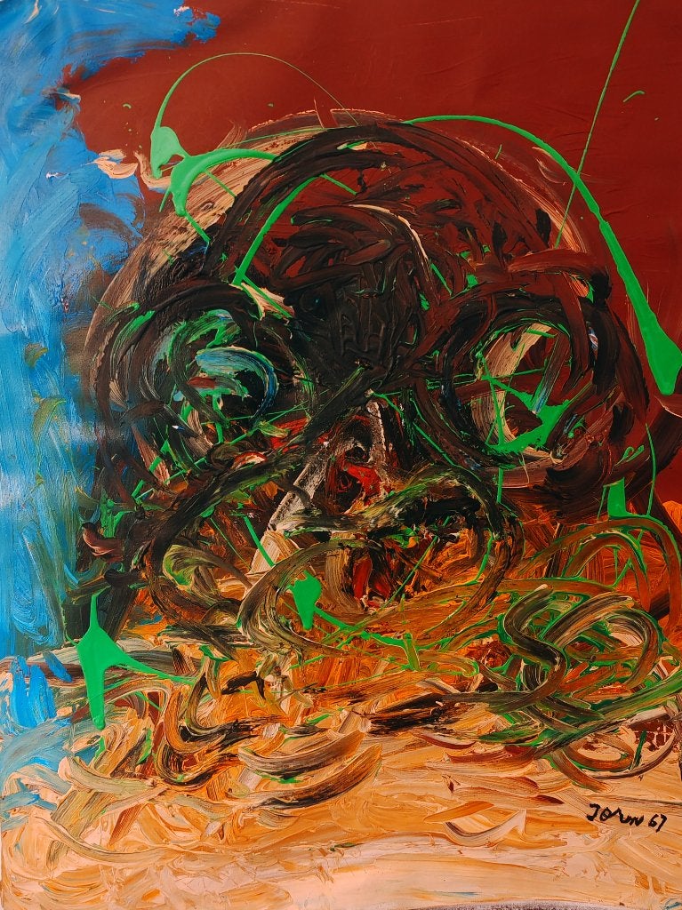 Asger JORN, Antiek en Kunst, Kunst | Schilderijen | Abstract, Ophalen of Verzenden