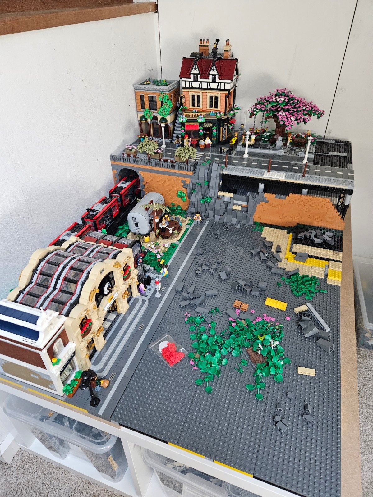 Unieke LEGO City MOC, Kinderen en Baby's, Speelgoed | Duplo en Lego, Zo goed als nieuw, Lego, MOC (eigen creatie), Compleet, City