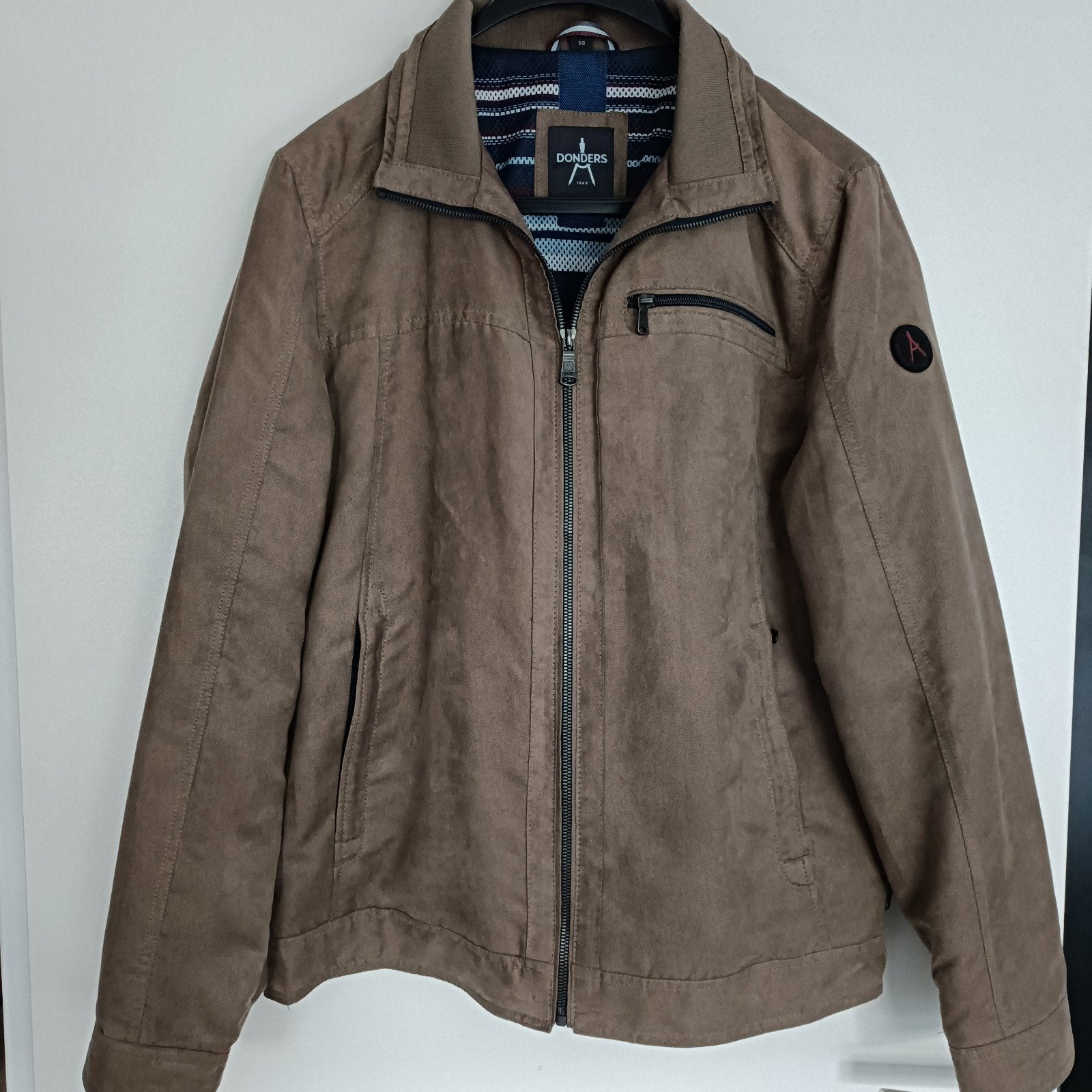 Heren jas/jack bruin maat 50 z.g a.n., Donders, Bruin, Maat 48/50 (M), Ophalen of Verzenden