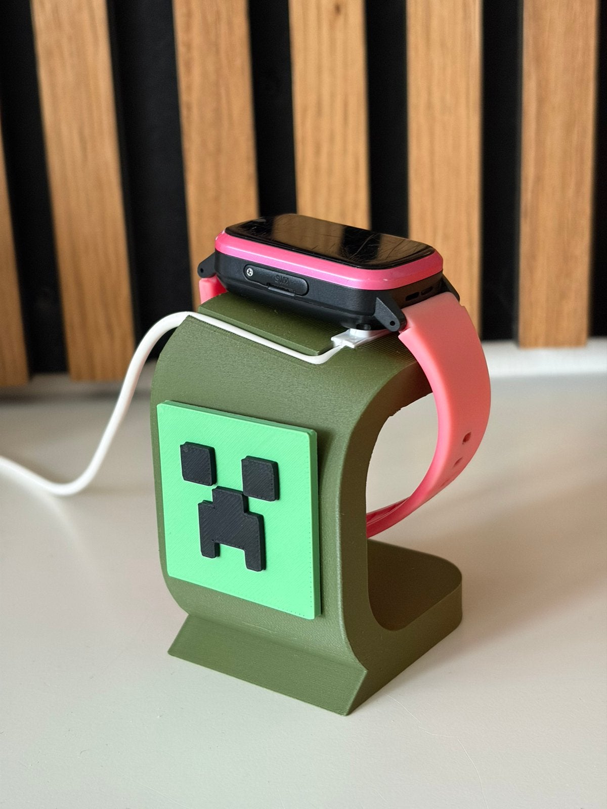 Oplaadstation Minecraft voor de one2track kinderhorloges, Ophalen of Verzenden, Nieuw, Groen, Jongen of Meisje