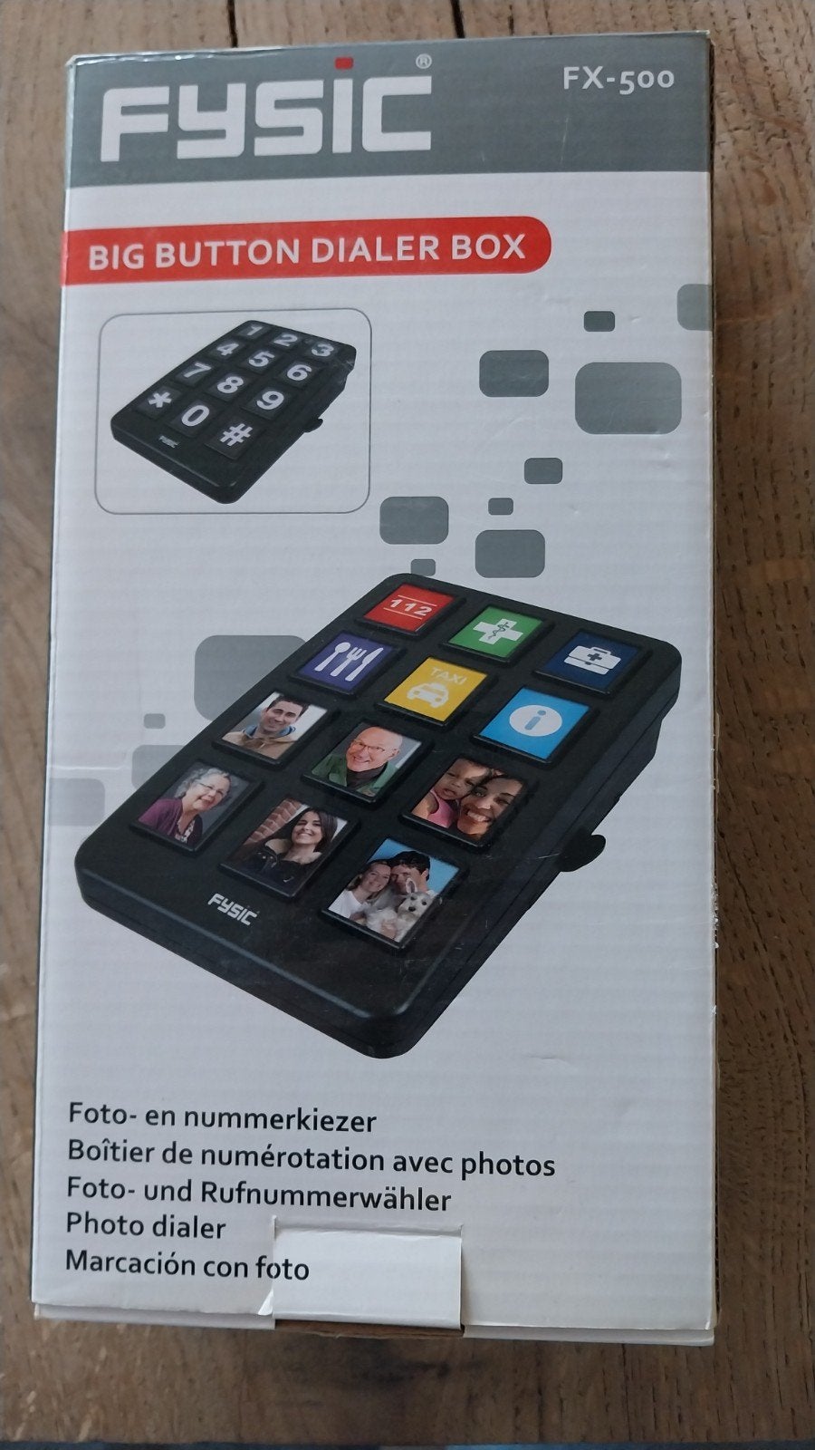 Fysic FX-500 Big Button Dialer Box - Foto- en Nummerkiezer, Ophalen of Verzenden, Nieuw