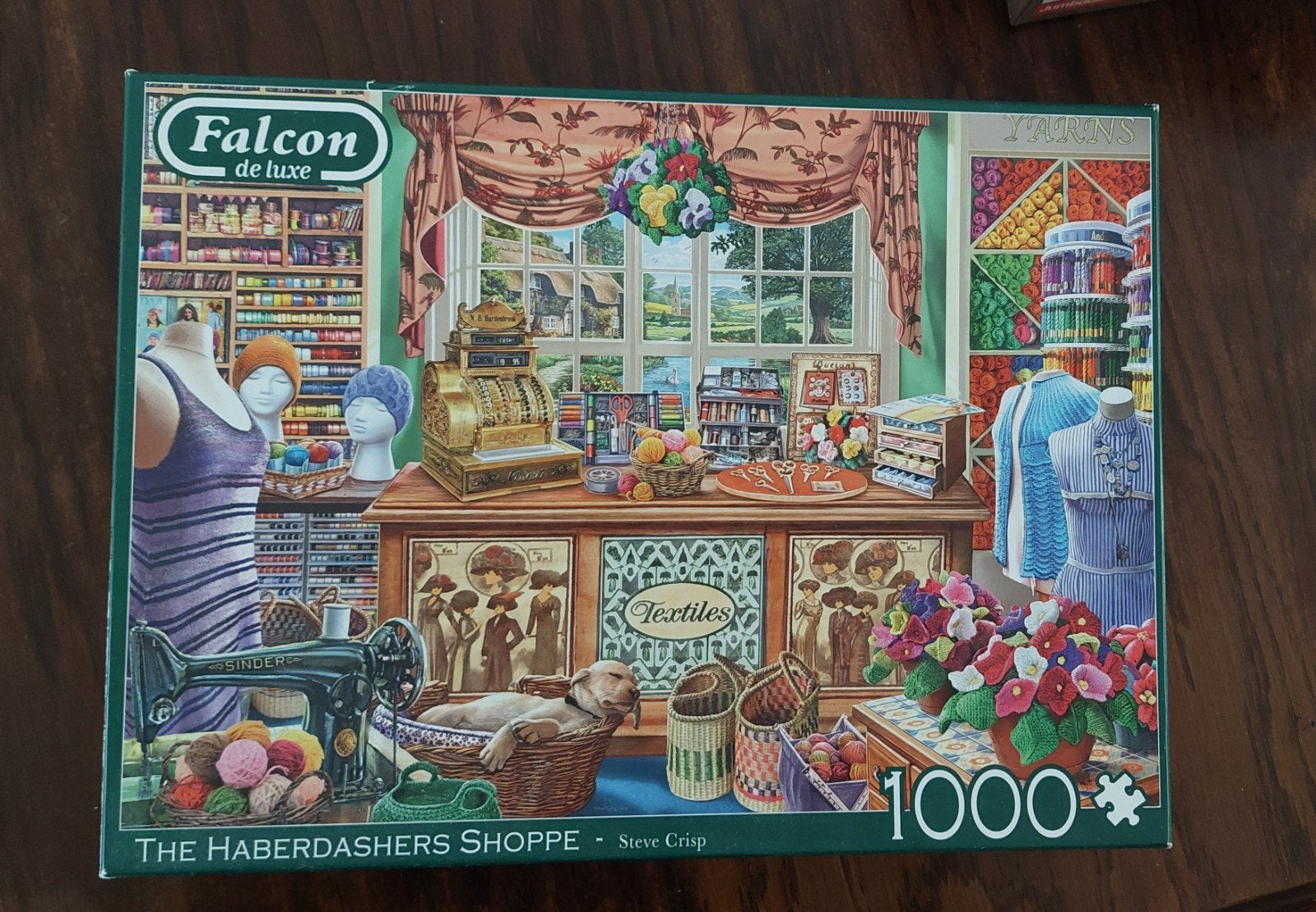 Legpuzzel Falcon Haberdascher shoppe 1000 stukjes, Ophalen of Verzenden, 500 t/m 1500 stukjes, Zo goed als nieuw