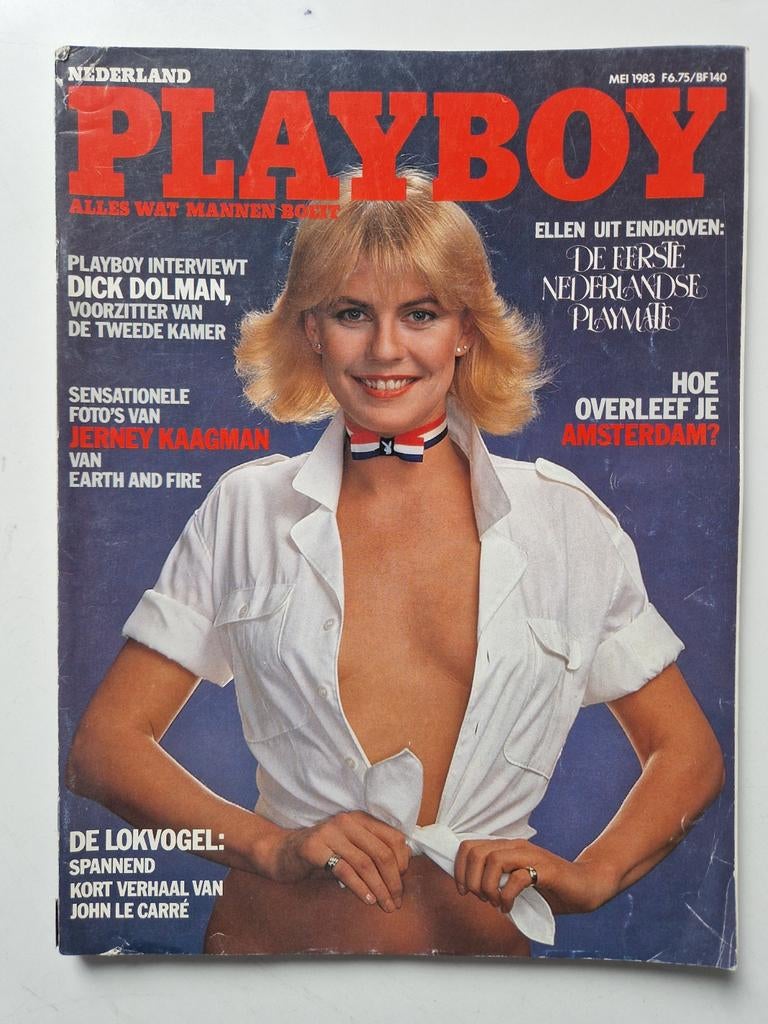 Playboy Nederland Mei 1983 - Incl. Jerney Kaagman fotoshoot, Ophalen of Verzenden, Gelezen