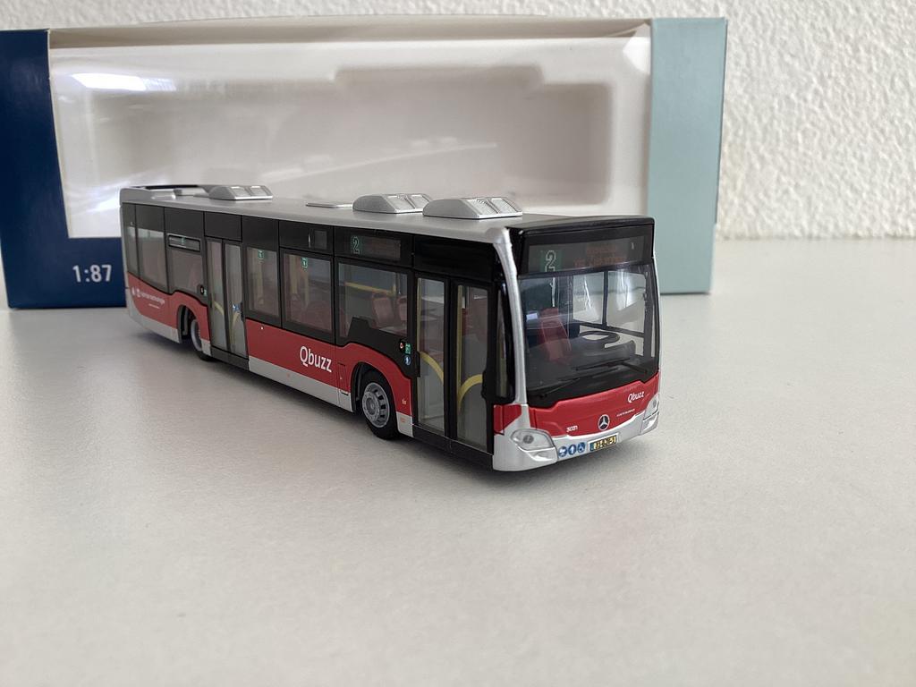 Mercedes Citaro Qbuzz GD (lijn 2 Angelslo via z’huis) 1:87, Hobby en Vrije tijd, Modelauto's | 1:87, Ophalen of Verzenden, Nieuw