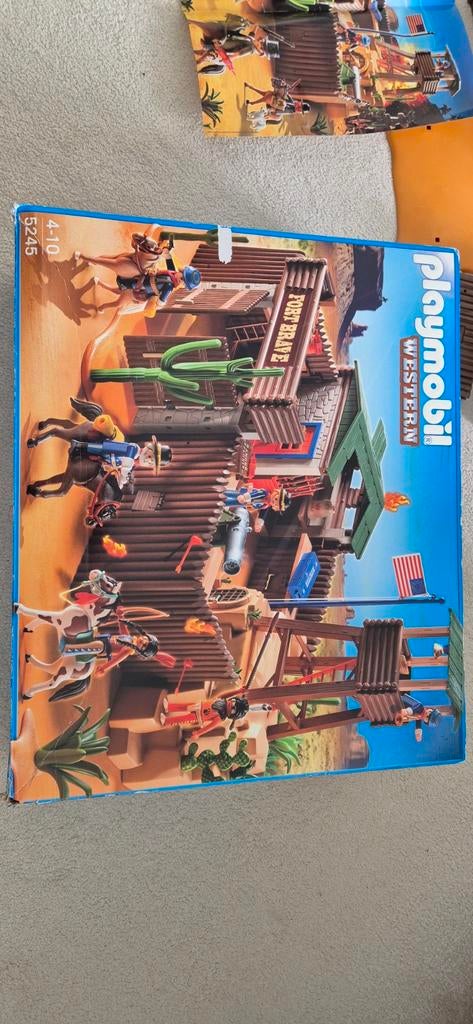 Playmobil Western Fort 5245 - met doos, Kinderen en Baby's, Speelgoed | Playmobil, Ophalen, Zo goed als nieuw, Complete set