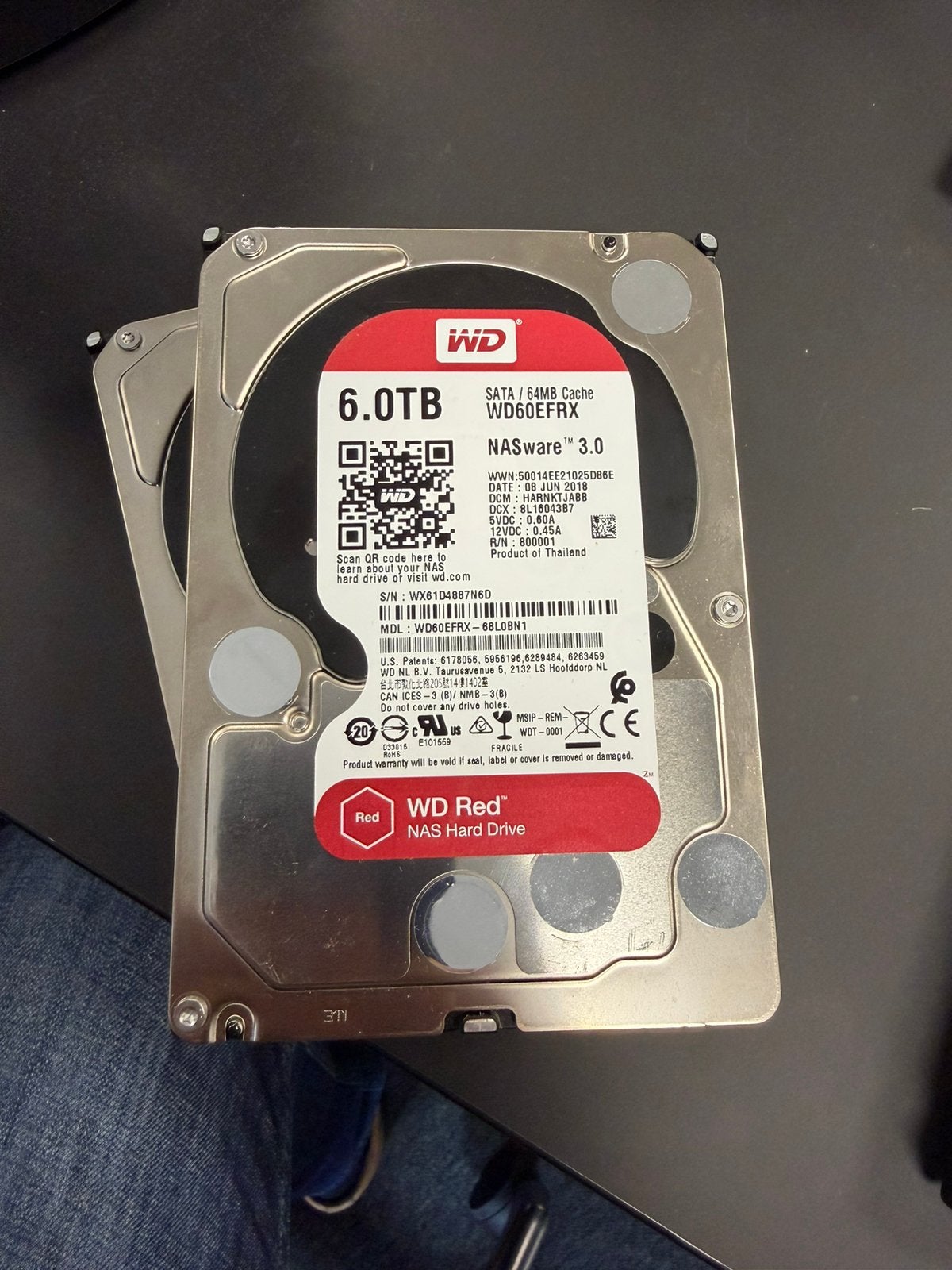 WD red 6tb disken, Computers en Software, Harde schijven, Ophalen, Intern, Server, Zo goed als nieuw