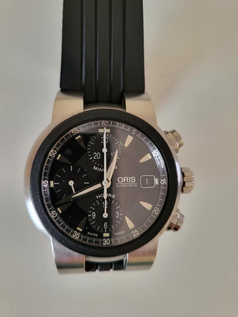Oris TT-1 Chronograph, Sieraden, Tassen en Uiterlijk, Horloges | Heren, Overige merken, Staal, Polshorloge, Kunststof