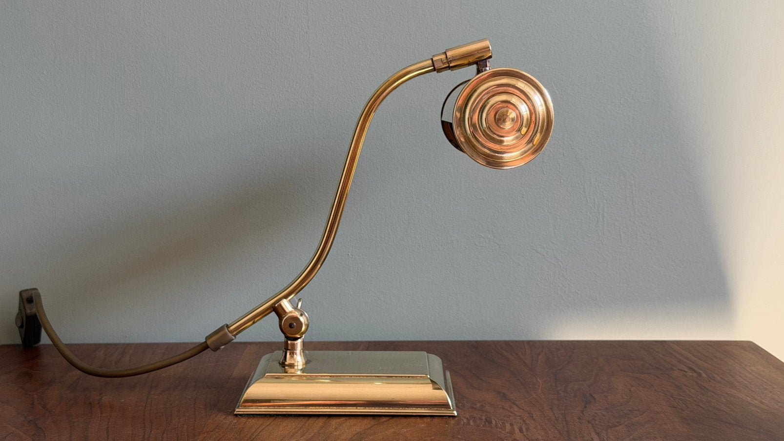 Vintage lamp pianolamp tafellamp bedlamp Sölken, Huis en Inrichting, Lampen | Tafellampen, E14 (klein), Ophalen of Verzenden, Metaal