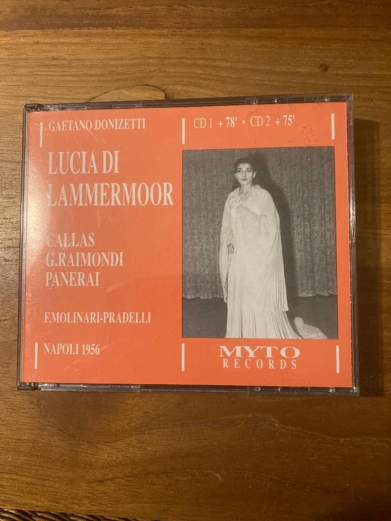 Gaetano Donizetti - Lucia di Lammermoor (Callas, Raimondi,, Cd's en Dvd's, Ophalen of Verzenden, Classicisme, Zo goed als nieuw