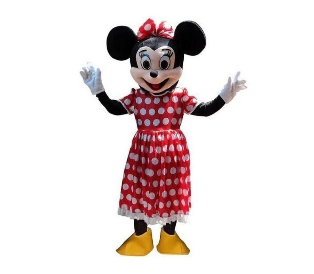 Minnie Mouse rood mascotte, Hobby en Vrije tijd, Feestartikelen | Verhuur, Verjaardag, Ophalen