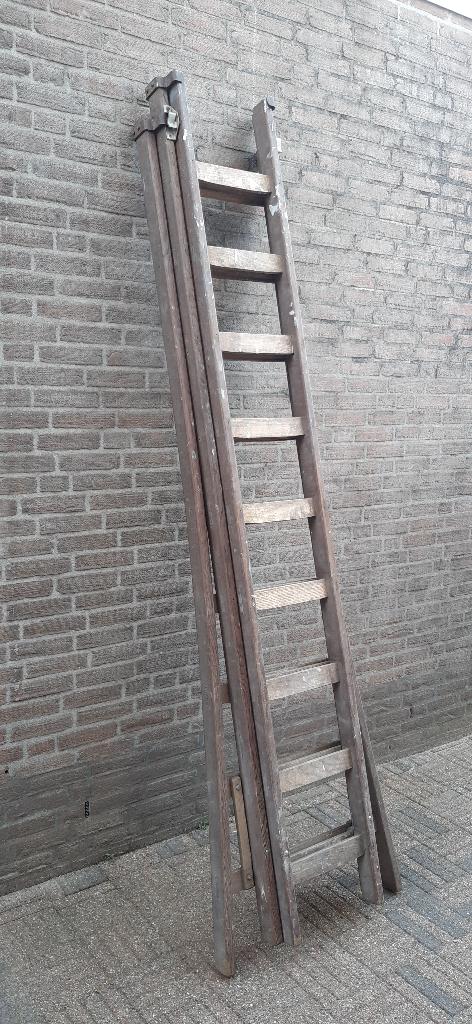 Wienese opsteekladder, Ophalen, Gebruikt, Ladder, Opvouwbaar of Inschuifbaar