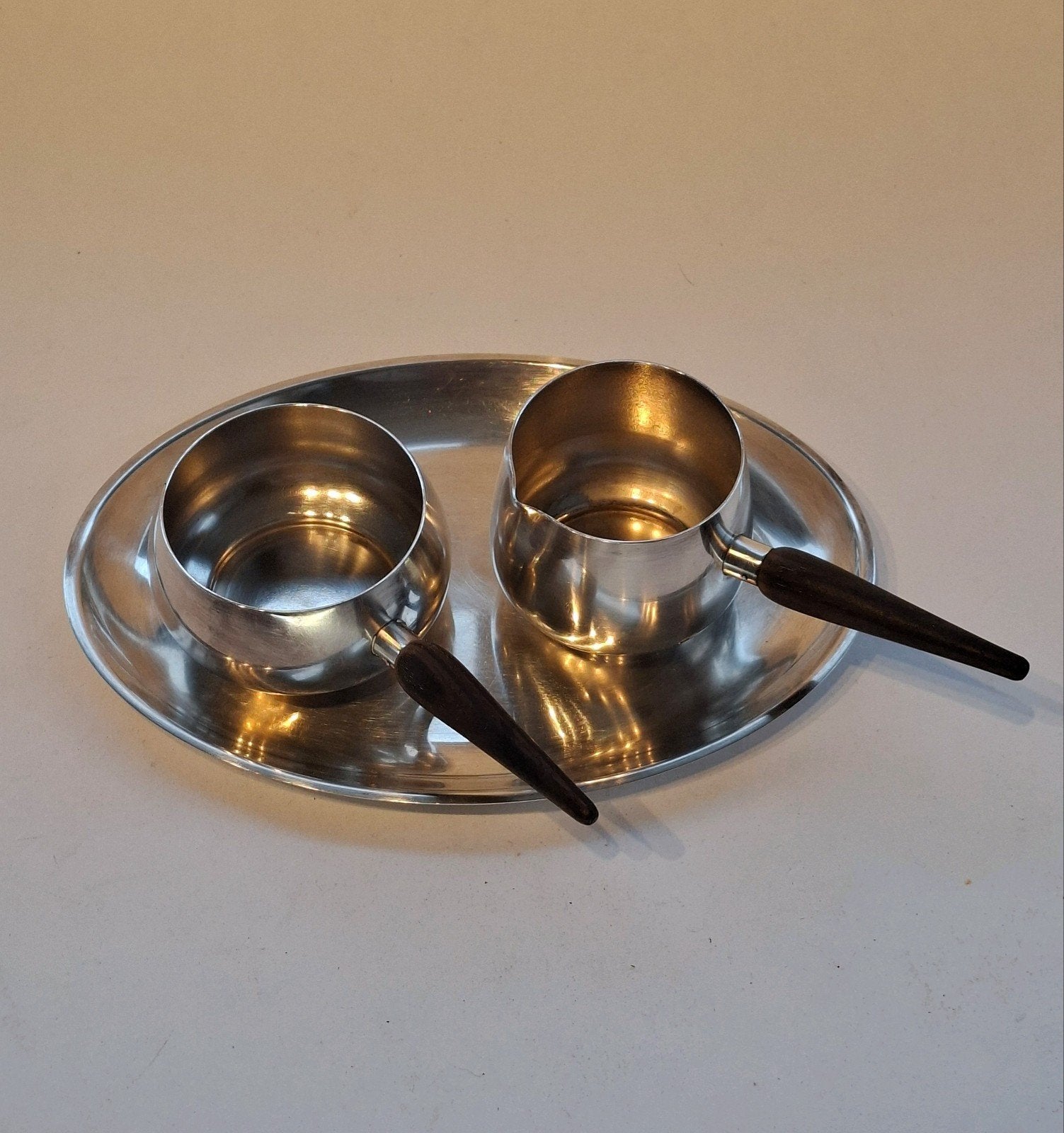 Vintage Mokkaservies Sebastiaan A.C. Begeer, Huis en Inrichting, Keuken | Servies, Ophalen, Gebruikt, Glas, Overige stijlen