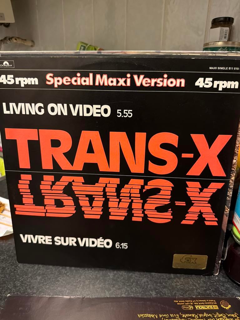 T2. Trans-X - Living On Video (Special Maxi Version) 12 inch, Originele persing, 1980 - 1989, Ophalen of Verzenden, Zo goed als nieuw