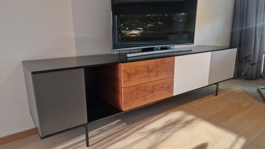 Design audio tv meubel, Ophalen of Verzenden, Gebruikt, 25 tot 50 cm, Minder dan 100 cm