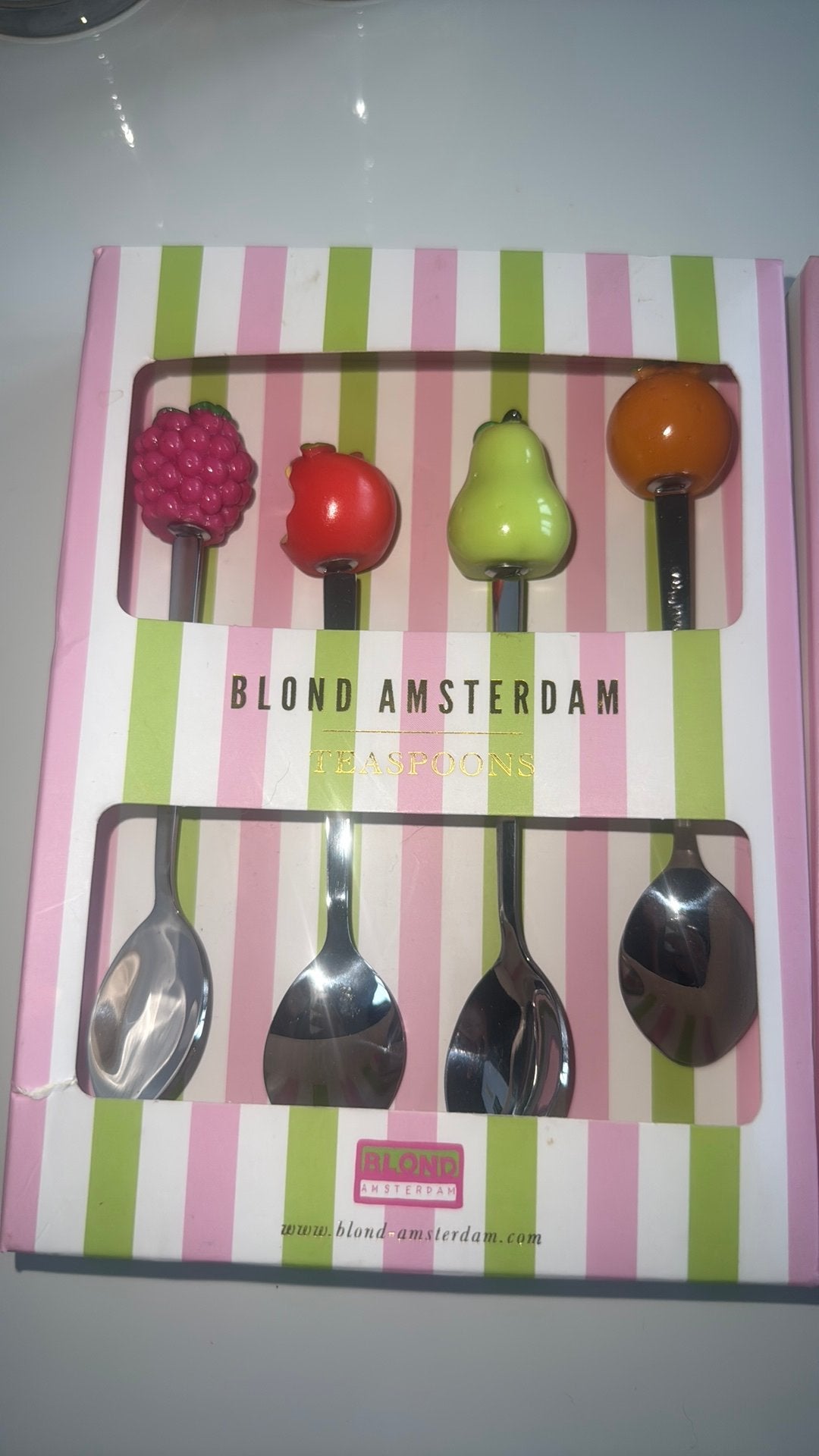 Blond Amsterdam theelepel set 2x, Theelepel, Bestekset, Nieuw, Ophalen of Verzenden