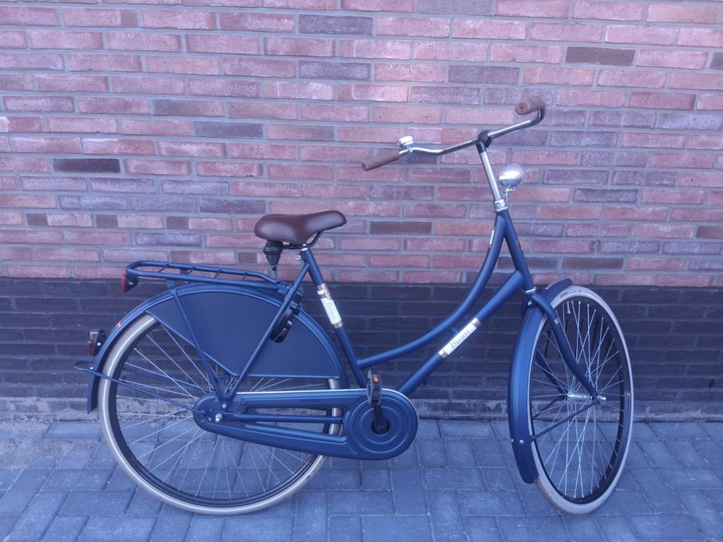 Nieuwe Burgers damesfiets/ omafiets - Donkerblauw, Terugtraprem, 53 tot 56 cm, Nieuw, Ophalen