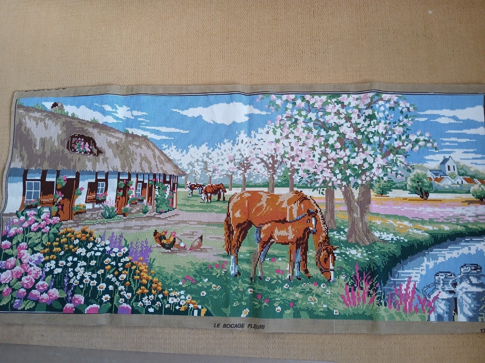 Borduurdoek Le Bocage Fleuri - Prachtig Landschap, Ophalen of Verzenden, Nieuw, Handborduren, Overige typen