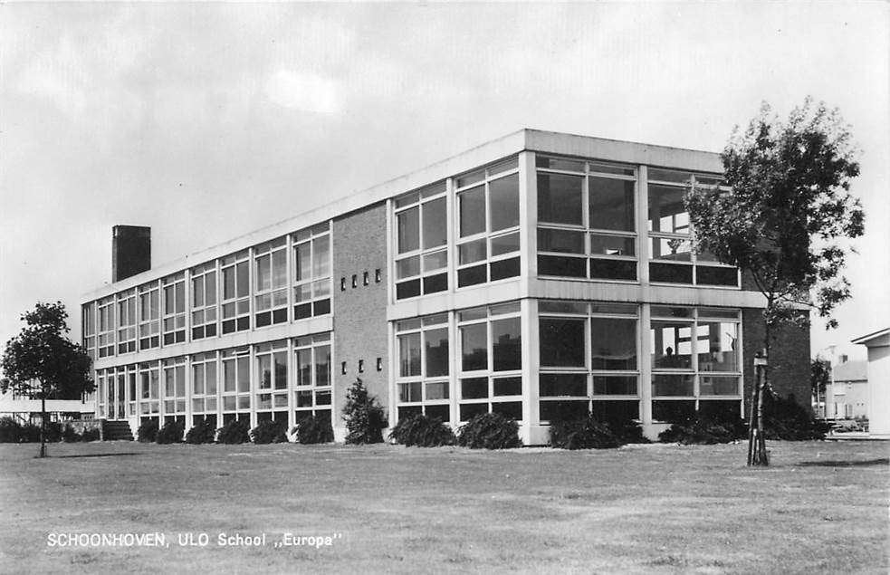 304-006-037 Schoonhoven ULO School Europa, Verzamelen, Verzenden, Voor 1920, Zuid-Holland