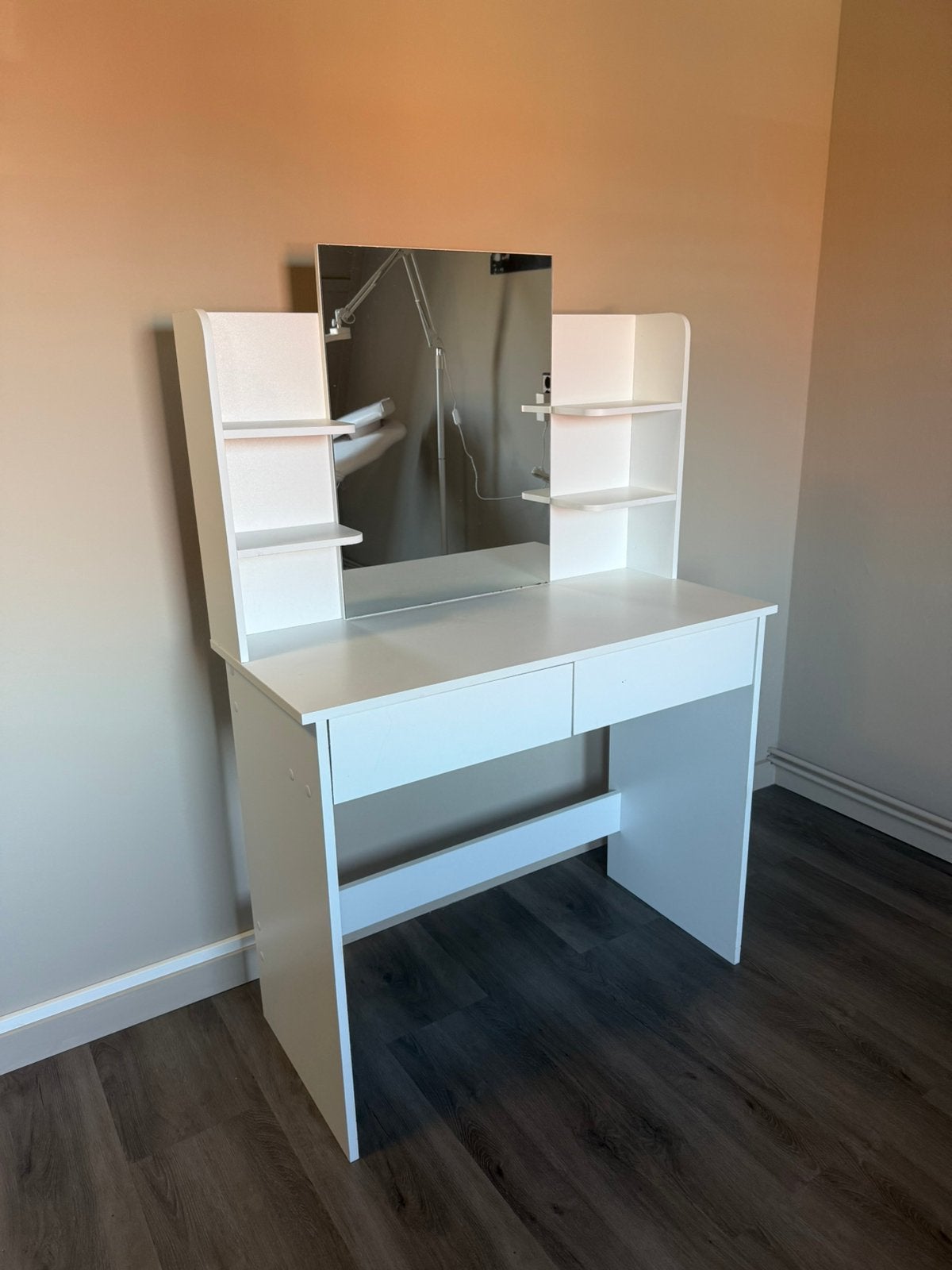 Make up tafel wit, Ophalen, Gebruikt, 100 tot 150 cm, 100 tot 150 cm